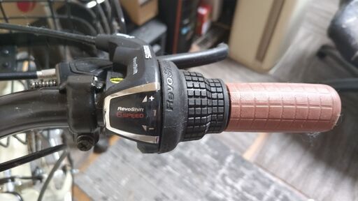 My pallas MODEL M-509-IV(アイボリー)  PRINTEMPS 折畳シティサイクル 26インチ シマノ 6段変速