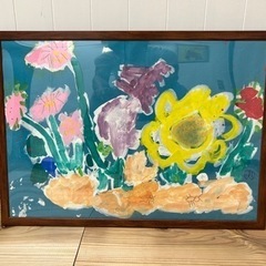 🌈 【大判絵画】 No.16「花」癒されるのは子供が描くから