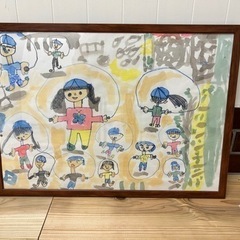 🌈 【大判絵画】 No.17「なわとび」癒されるのは子供が描くから✨