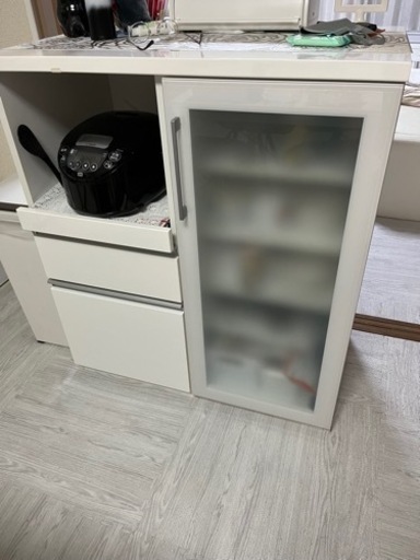 ニトリキッチンボード キッチンカウンター ホワイト