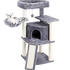 キャットタワー未使用に近い猫ベッド付きおもちゃ付き