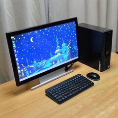 超美品デスクトップPC  Dell Optiplex 3060 21.5インチタッチパネル Core i5 メモリー8GB NVMe 256GB SSD ワイヤレスキーボード・マウス（新品）Windows11pro Office 2019 pro搭載。DVD-RW の画像