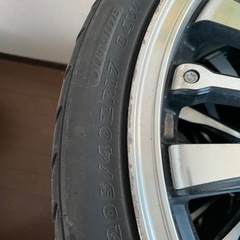 値下げアルミ付きタイヤ　17インチの画像
