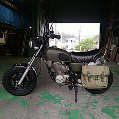【ネット決済】AC16 エイプ50 HC05 100ccエンジン仕様　ミリタリーバイクの画像