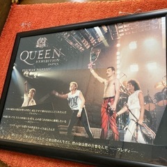 写真・ポスター用　額縁　QUEENポスター付きの画像