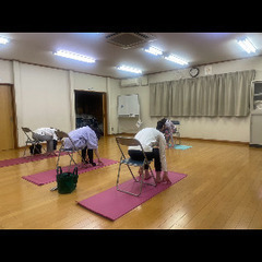 チェアヨガ姿勢改善の画像