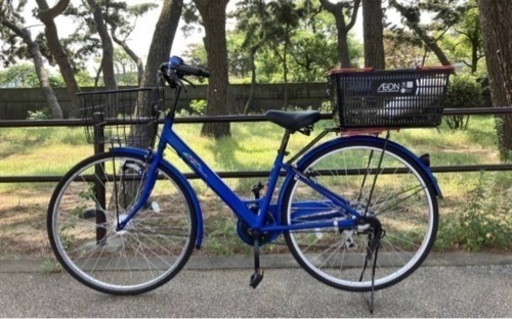 27インチ6段変速自転車／美品／ブルー