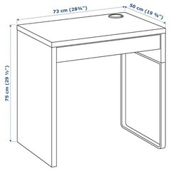 IKEA micke ミッケ　学習机、パソコンデスク、ドレッサーの画像