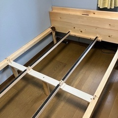 セミダブルベットは組み立て式　❗️一部難あり❗️の画像