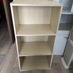 カラーボックス　3段の画像