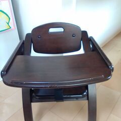 木製ローチェア　大和屋　ダークブラウン