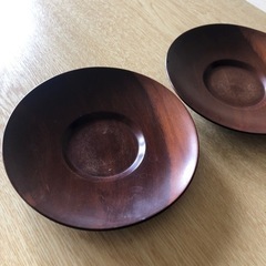 お茶請け木目2枚セットサイズの画像