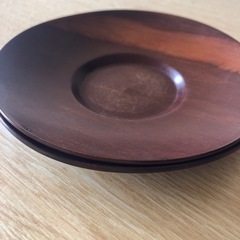 お茶請け木目2枚セットサイズの画像