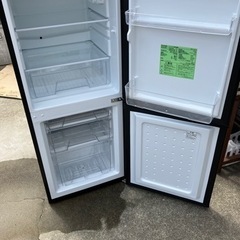 2021年製アイリスオーヤマ冷蔵庫　黒　きれいの画像