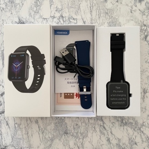 新品未使用 2024 替えベルト付 スマートウォッチ 大画面 新品未使用