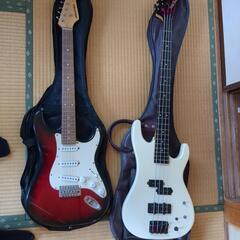 ギターとベースまとめて引き取っていただける方