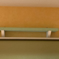 パステルグリーンの壁掛けデザインラック３個セット！差し上げます！5月3日まで！の画像