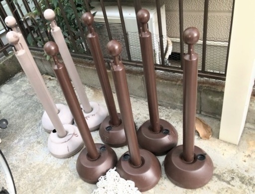 ポールチェーンスタンド　ポール　防犯　ミツギロン
