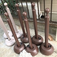 ポールチェーンスタンド　ポール　防犯　ミツギロンの画像