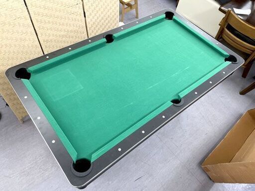 家庭用サイズ ビリヤード台 折りたたみ 約縦146×横83×高さ77.5ｃｍ ボール,キュー付き ミニビリヤード台  札幌市手稲区
