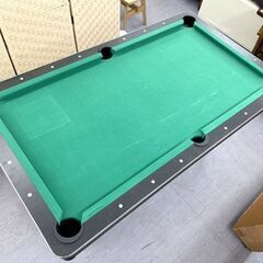 家庭用サイズ ビリヤード台 折りたたみ 約縦146×横83×高さ77.5ｃｍ ボール,キュー付き ミニビリヤード台  札幌市手稲区の画像