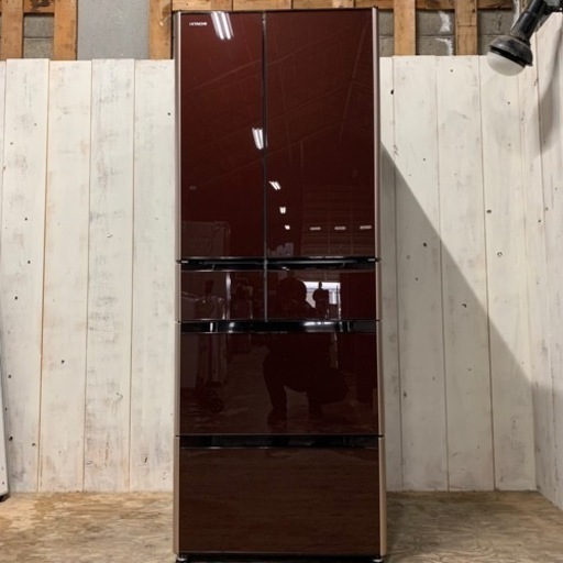 7/10 終 2016年製 タッチパネル式 冷蔵庫 505L 観音扉 HITACHI R-XG5100G 日立 ファミリーサイズ 菊-