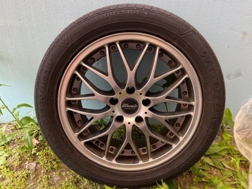 さらに値下げしました　１７インチ７j ホイール　タイヤ付き　4本セット