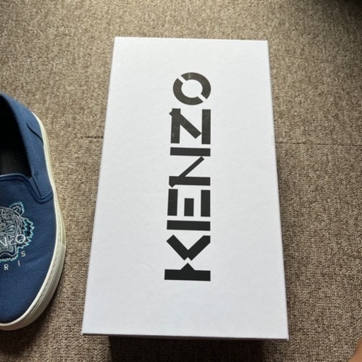 KENZO タイガー　スリッポン　スニーカー　ブルー　サイズ28センチ（42）