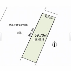 龍ケ崎市長沖新田　貸地 - 龍ケ崎市