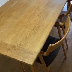 5/5まで　ダイニングテーブル　チェア4脚の画像