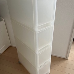 無印収納ケース　幅18cm キャスター付き