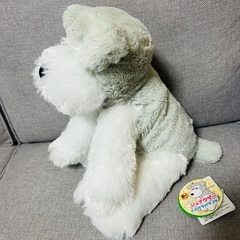 くったりシュナウザーぬいぐるみジャンボ⭐︎新品未使用UFOキャッチャー商品の画像