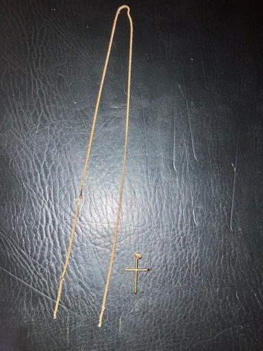 18金ネックレス50㌢　トップ込み