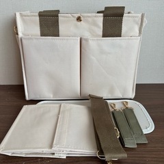 お値下げしました！マザーズバッグ　ベージュ　新品の画像