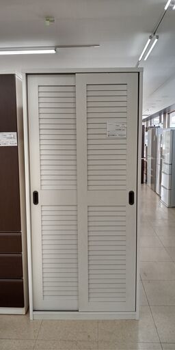 ★ジモティ割あり★  ワードローブ 白 H200×D58.5×W90 クリーニング済み TJ549