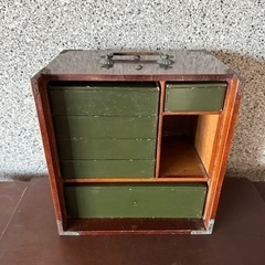 大名道具　花見　農耕　野弁当　提げ重　お重　アンティーク（共箱）の画像