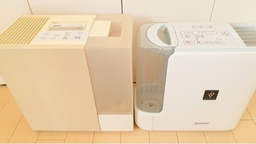 加湿器2台で1000円「DAINICHI」と「シャープ」