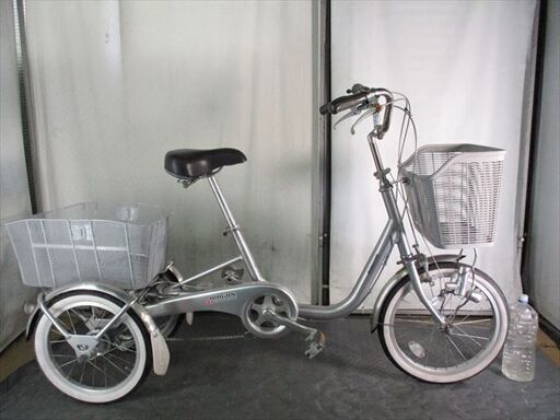 C712★限定特価★ 中古三輪自転車 ブリヂストン【F18R16インチ　軽快車　3段　LEDダイナモライト 】