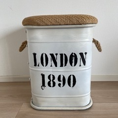 アンティーク　ペール缶スツール★used品（比較的美品）