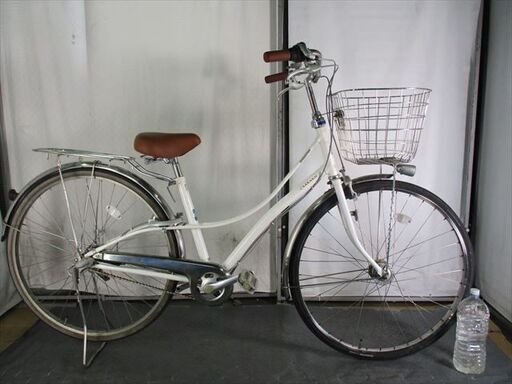 C716　限定特価　整備済み★ブリヂストン　ロココ　ホワイト★ 中古自転車 【27インチ 】