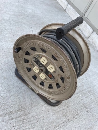 実働品　ハタヤコードリール30m コードドラム　HATAYA ドラムリール　延長コード