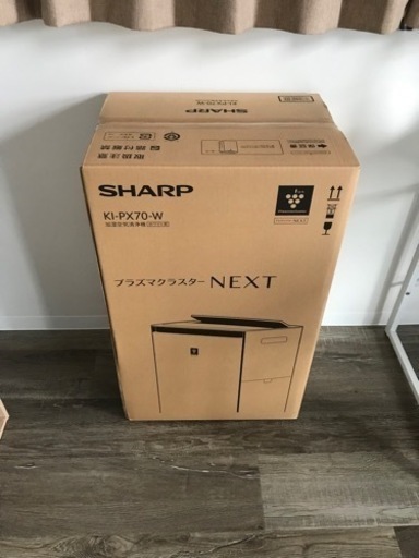 【新品未開封品】シャープ 加湿空気清浄機 プラズマクラスター KI-PX70-W