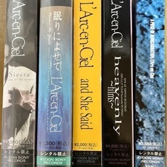 成立【無料】L'Arc～en～Ciel_VHSビデオテープセット