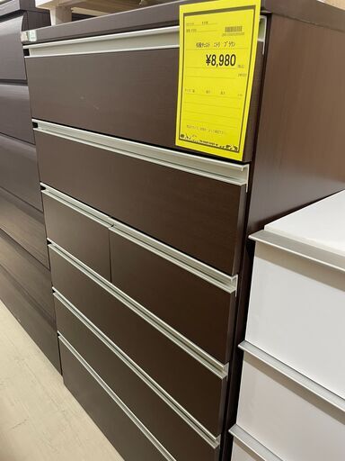 ジモティ来店特価!!　6段チェスト　ニトリ　ブラウン　　J-0464