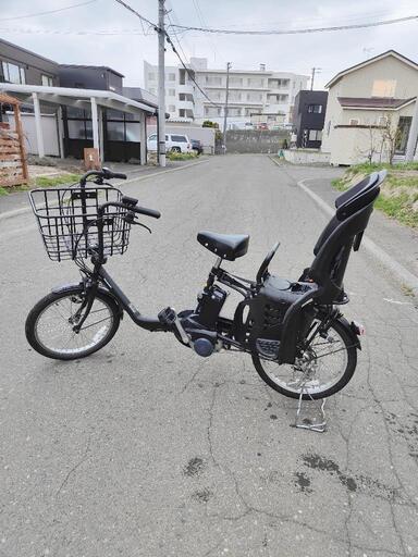 パナソニック電動アシスト自転車美品前後チャイルドシート、前かご付き