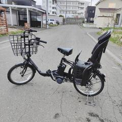 パナソニック電動アシスト自転車　美品　前後チャイルドシート、前かご付き