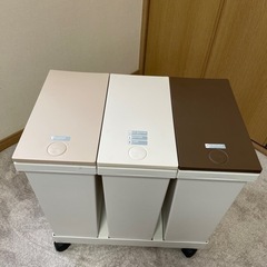 完売　3連式プラスチックごみ箱