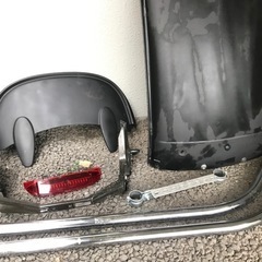 キャビーナ50/90用　黒/オレンジ塗りルーフ〜ストップランプ〜ポール〜取付ボルトの画像