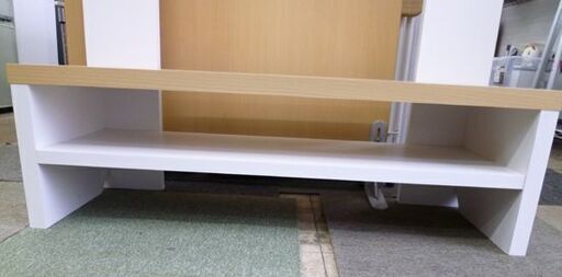 幅90㎝ AVボード 壁面収納 奥行31.5×高さ104㎝ テレビボード ホワイト/ナチュラル テレビ台 DBD-1090 札幌 北2
