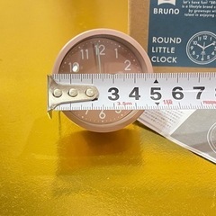 【未使用品】ラウンド リトルクロック ピンクの画像
